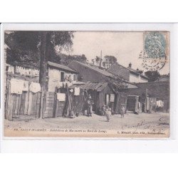 SAINT-MAMMES: habitations de mariniers au bord du loing - état