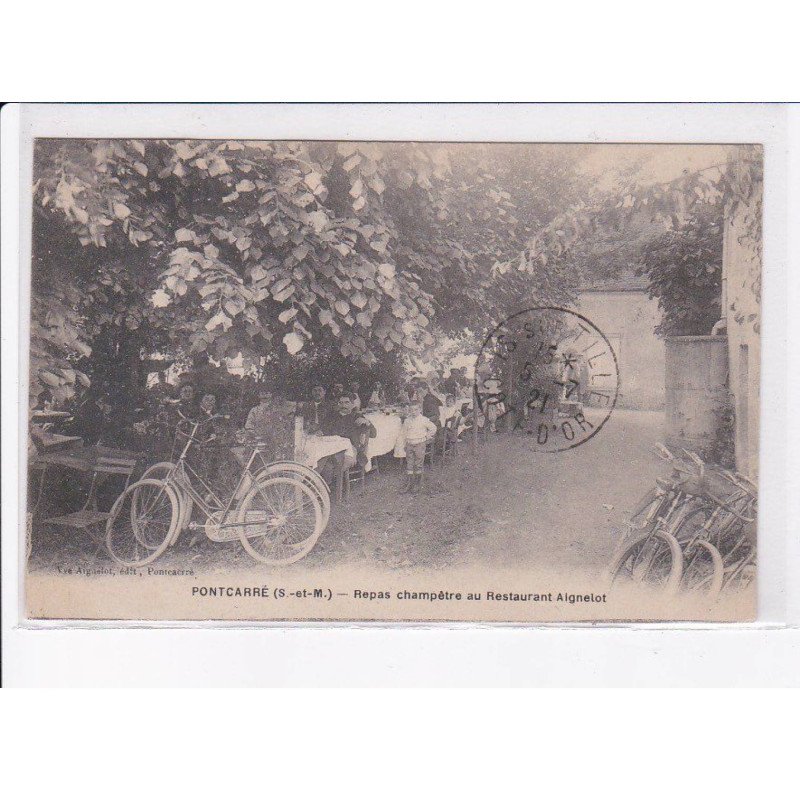 PONTCARRE: repas champêtre au restaurant aignelot - très bon état