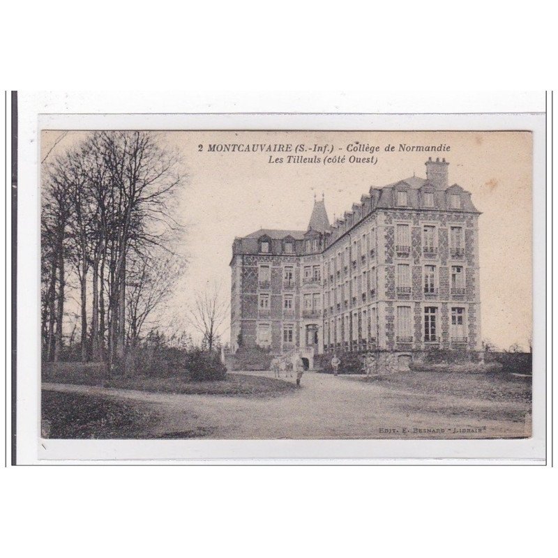 MONTVAUVAIRE : college de normandie, les tilleuls (cote ouest) - tres bon etat MONTVAUVAIRE : college de normandie, les tilleuls (cote ouest) - tres bon etat