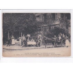 VALLEE DE CHEVREUSE: la fontaine d'yvette hôtel de la nouvelle suisse maison commereau entrée de l'hôtel - très bon état