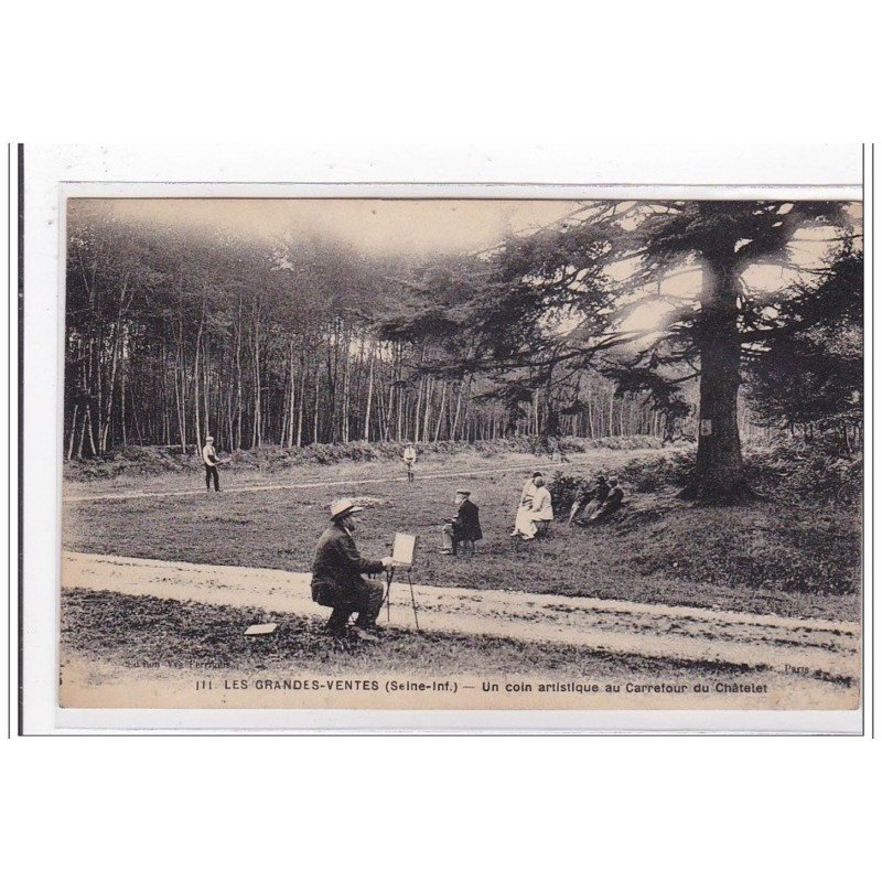 LES GRANDES-VENTES : un coin artistique au carrefour du chatelet - tres bon etat