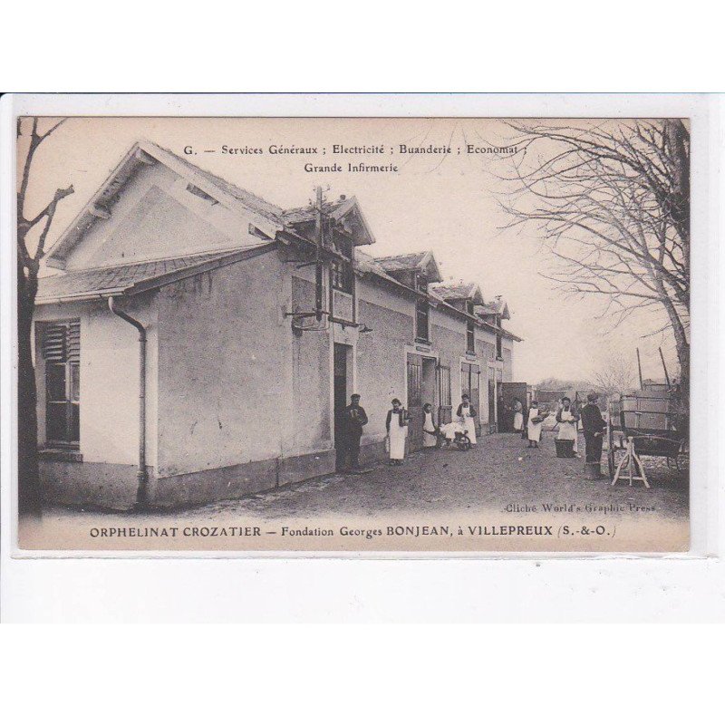 VILLEPREUX: orphelinat crozatier, fondation georges bonjean, grande infirmerie - très bon état