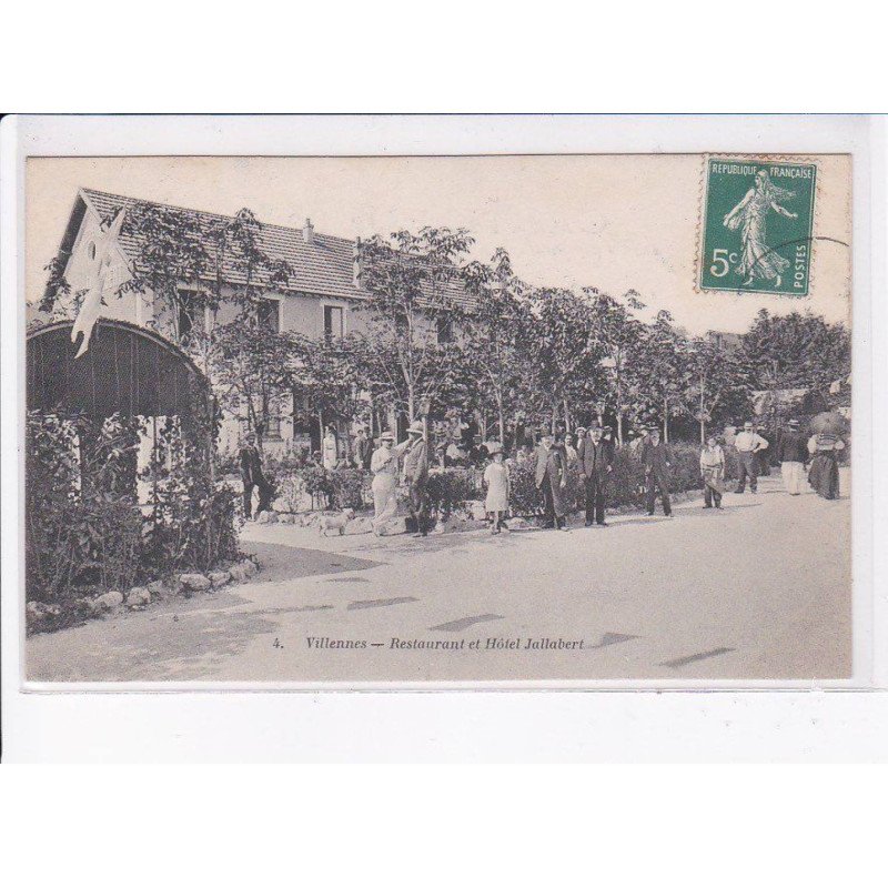 VILLENNES: restaurant et hôtel jallabert - très bon état
