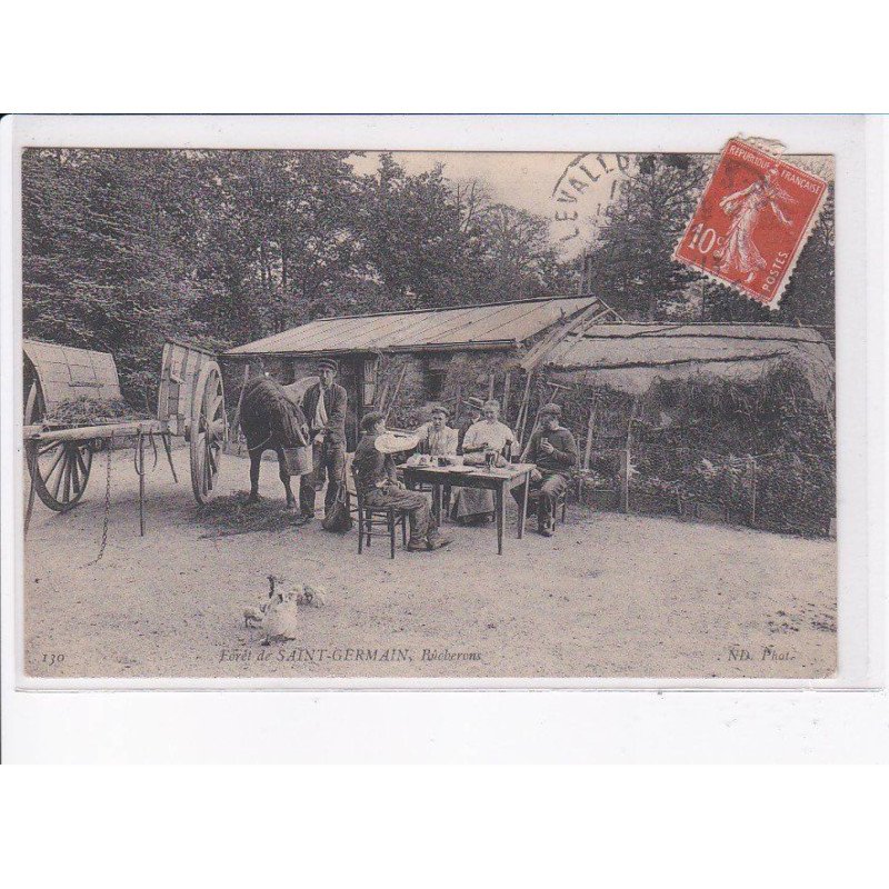 SAINT-GERMAIN: forêt, bûcherons - très bon état