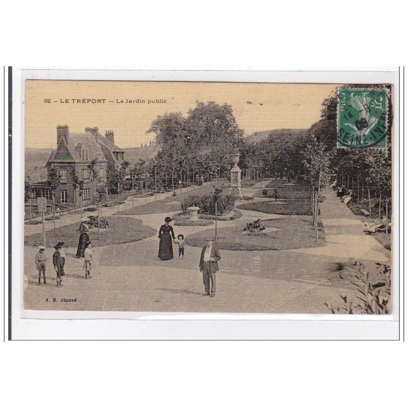 TREPORT : le jardin public - tres bon etat TREPORT : le jardin public - tres bon etat