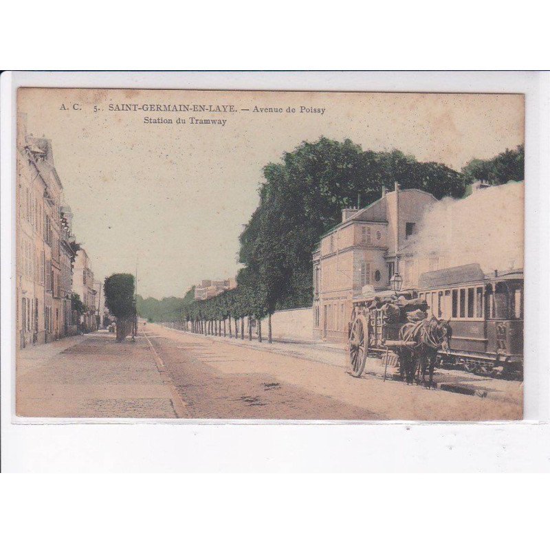 SAINT-GERMAIN-en-LAYE: avenue de poissy, station du tramway - très bon état