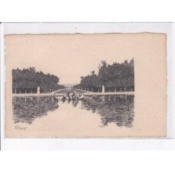 VERSAILLES: eau-forte de favier dont 3 avec autographe, 8CPA - très bon état