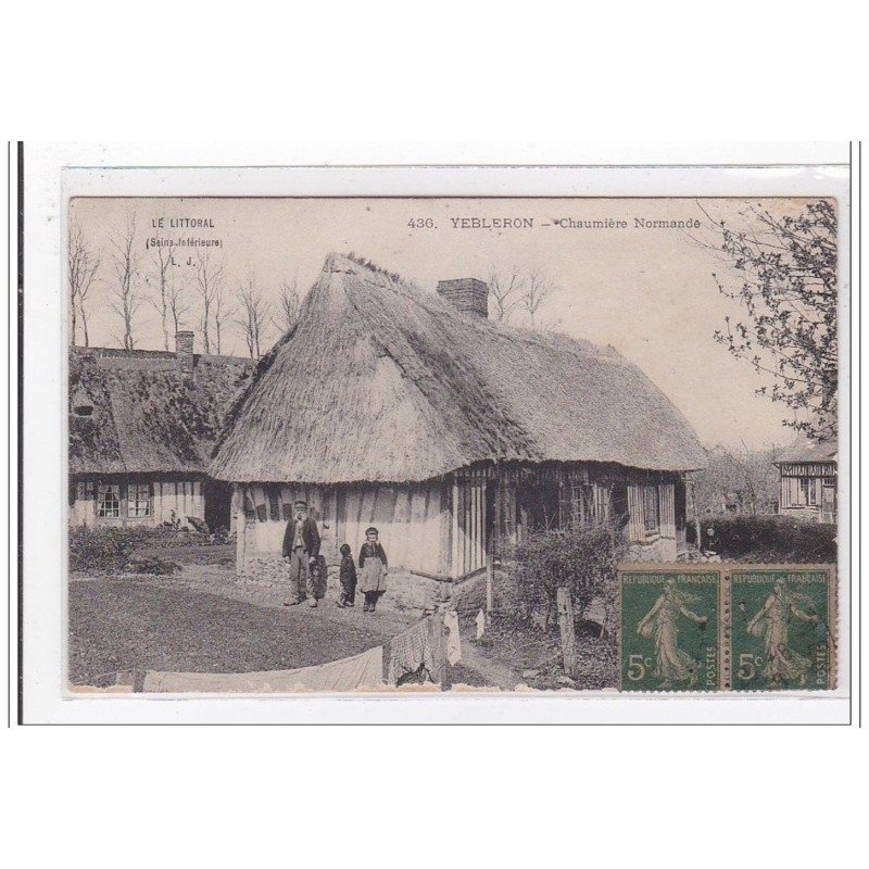 YEBLERON : chaumiere normande - etat