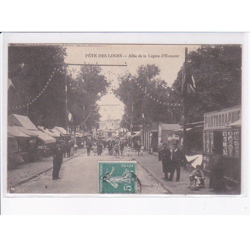 YVELINES: fête des loges, allée de la légion d'honneur, photographe - très bon état