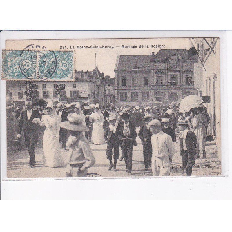 LA MOTHE-SAINT-HERAY: mariage de la rosière - très bon état