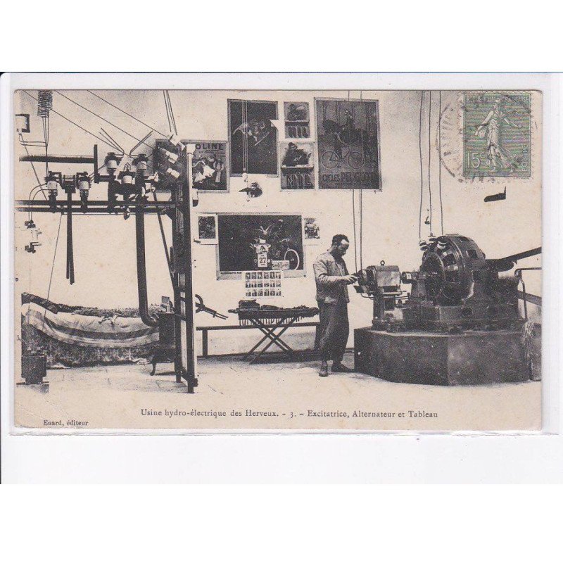 DEUX-)SEVRES: usine hydro-électrique, excitation, alternateur et tableau - état