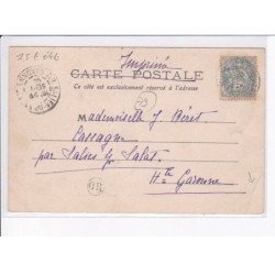 PARTHENAY: fermier se rendant au marché avec sa "traine" - état