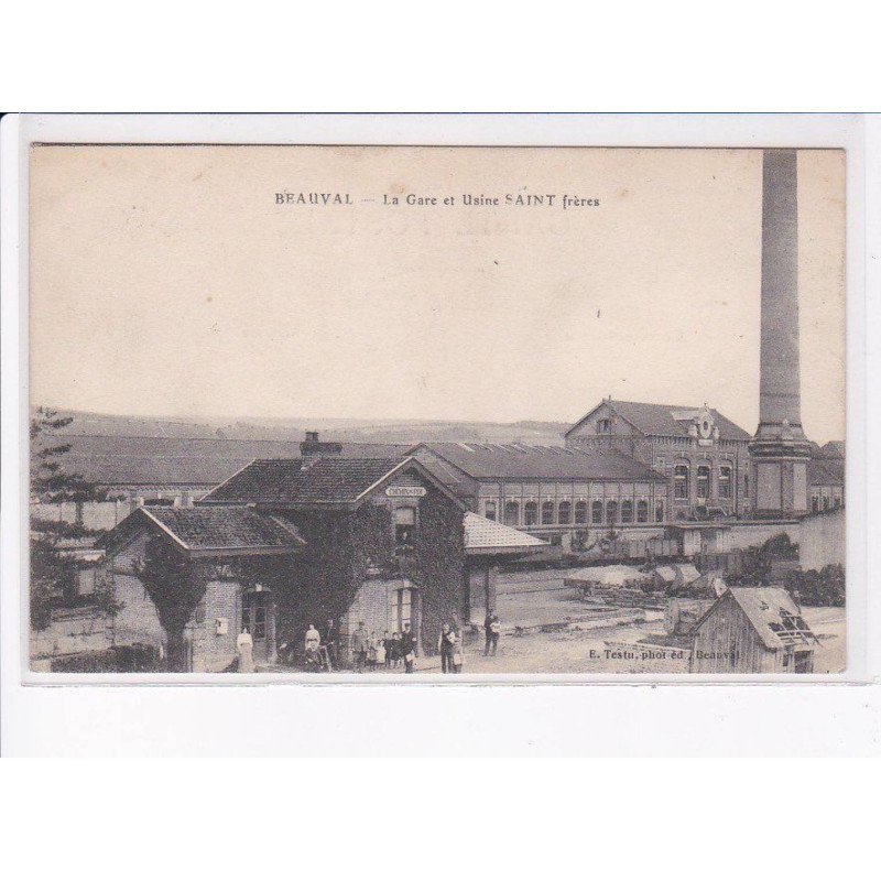 BEAUVAL: la gare et usine saint frères - très bon état