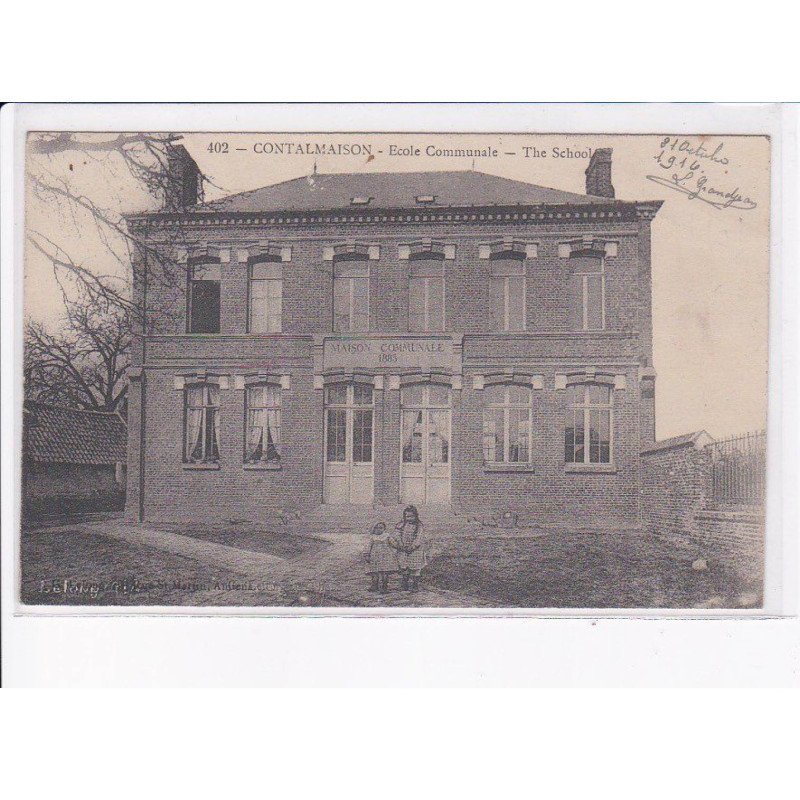 CONTALMAISON: école communale, the school - très bon état