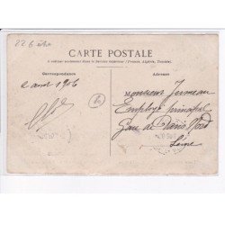 AILLY-sur-SOMME: tamponnement du calais-bale, en gare, 1906 - état