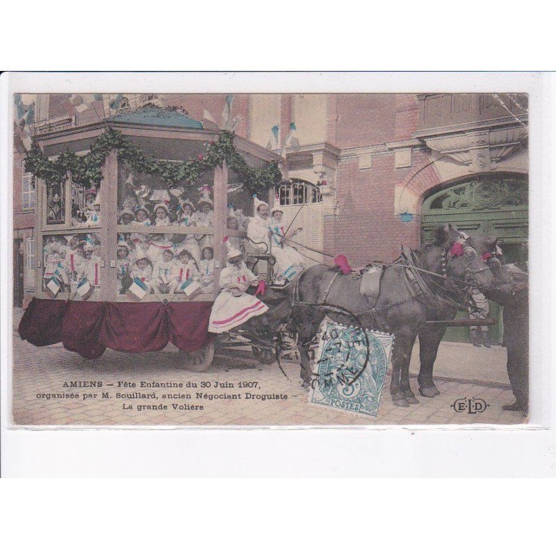 AMIENS: fête enfantine 1907, la grande volière - état