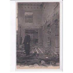 FRESSENNEVILLE: la grève, intérieur du château après l'incendie - très bon état