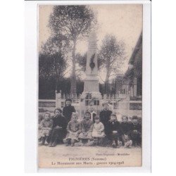 FIGNIERES: le monument aux morts guerre 1914-1918 - très bon état