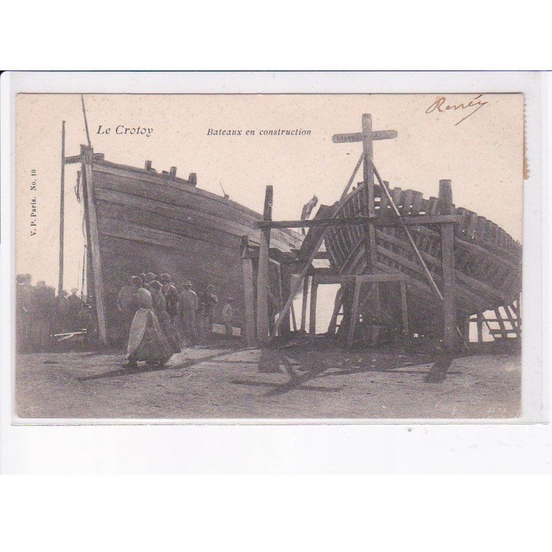 LE CROTOY: bateaux en construction - très bon état