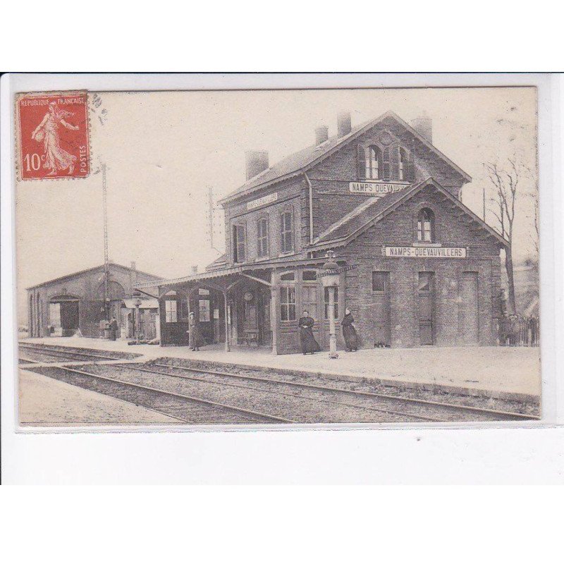 NAMPS-QUEVAUVILLERS: la gare - très bon état