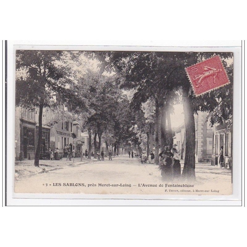 LES SABLONS : l'avenue de fontainebleau - etat