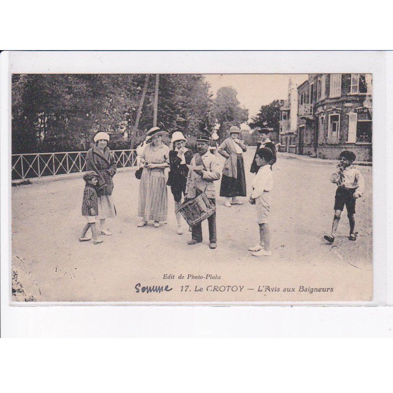 LE CROTOY: l'avis aux baigneurs - très bon état