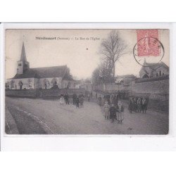 MERELESSART: la rue de l'église - état
