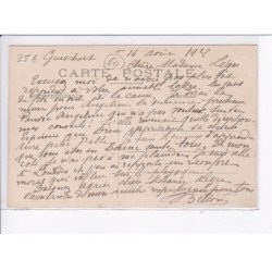 GUESCHART: erection de deux calvaires 1914, el retour de la procession - très bon état