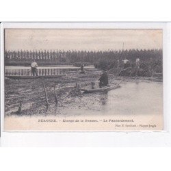 PERONNE: étangs de la somme, le faucardement - très bon état