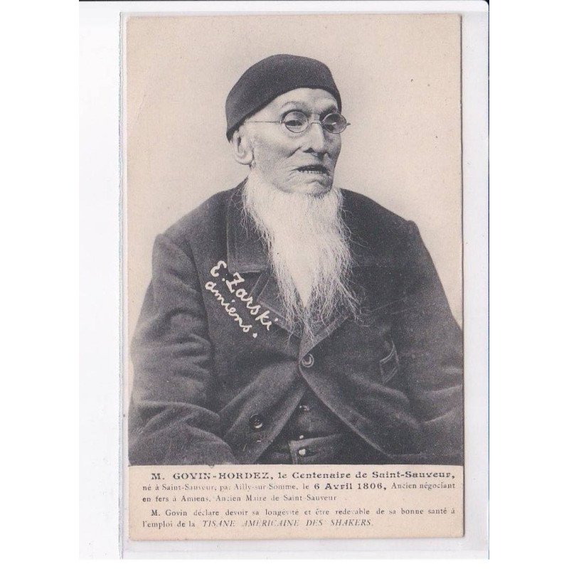 SAINT-SAUVEUR: M. Govin-Hordez le centenaire - très bon état