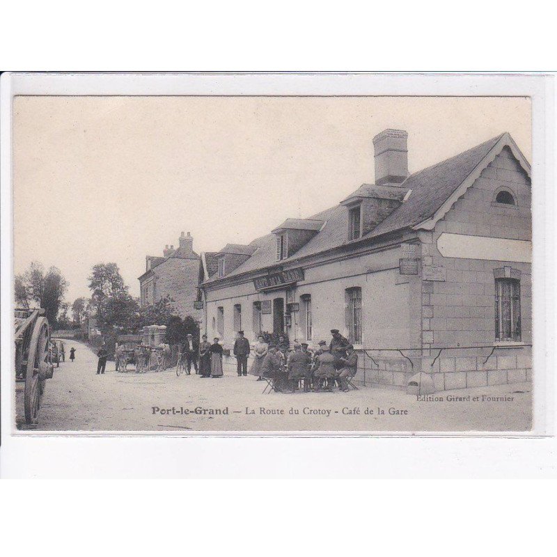 PORT-le-GRAND: la route du crotoy, café de la gare - très bon état