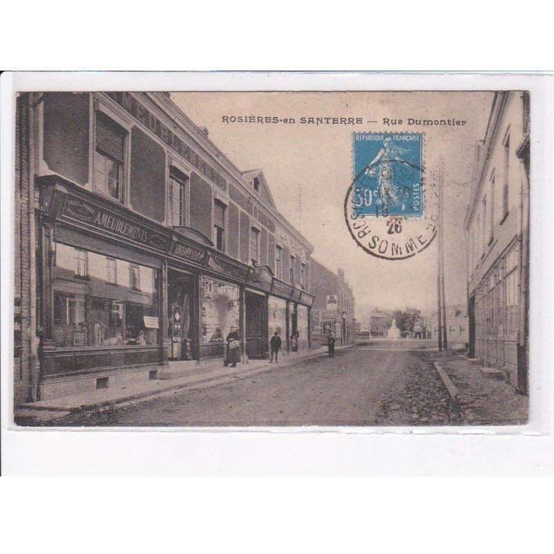 ROSIERES-en-SANTERRE: rue dumontier - très bon état