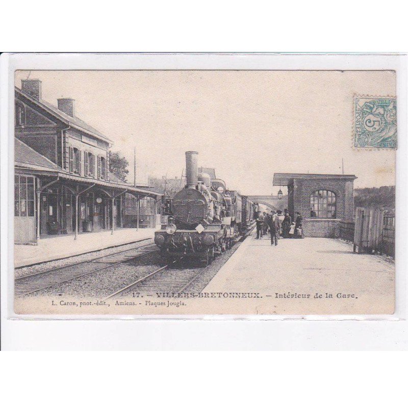 VILLERS-BRETONNEUX: intérieur de la gare - état