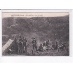 QUEND-PLAGE: les boys-scouts dans les dunes