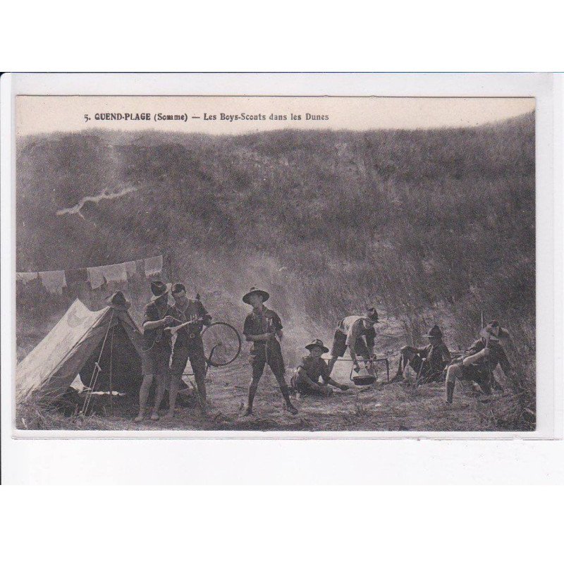 QUEND-PLAGE: les boys-scouts dans les dunes
