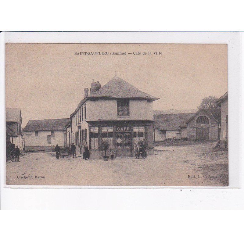 SAINT-SAUFLIEU: café de la ville - très bon état