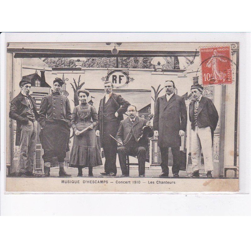 SOMME: musique d'heschamps concert 1910, les chanteurs - très bon état