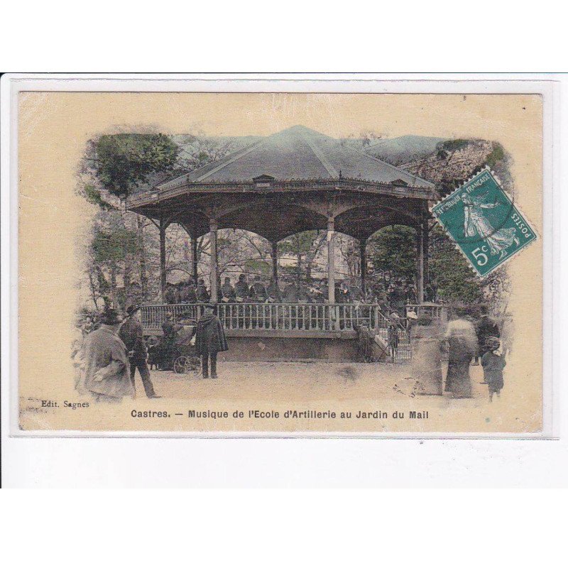 CASTRES: musique de l'école d'artillerie au jardin du mail - état
