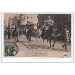 ROUEN - Millénaire Normand (911 - 1911) - Passage du Cortège, Place du Vieux Marché - très bon état