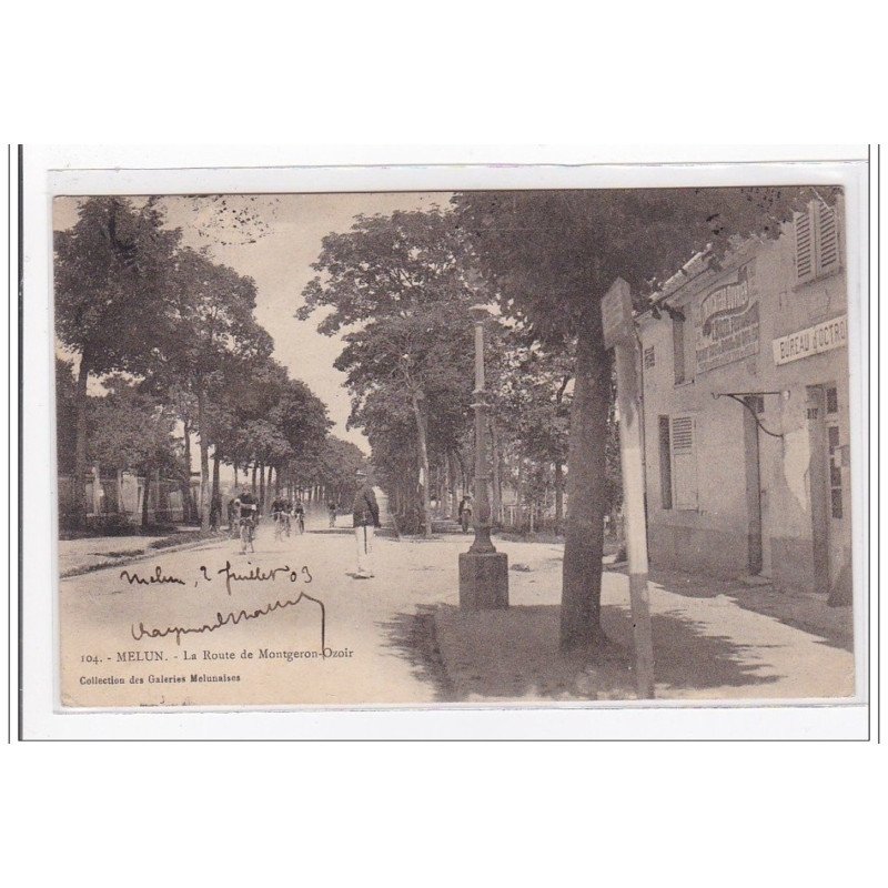 MELUN : la route de montgeron-ozoir (octroi) - tres bon etat