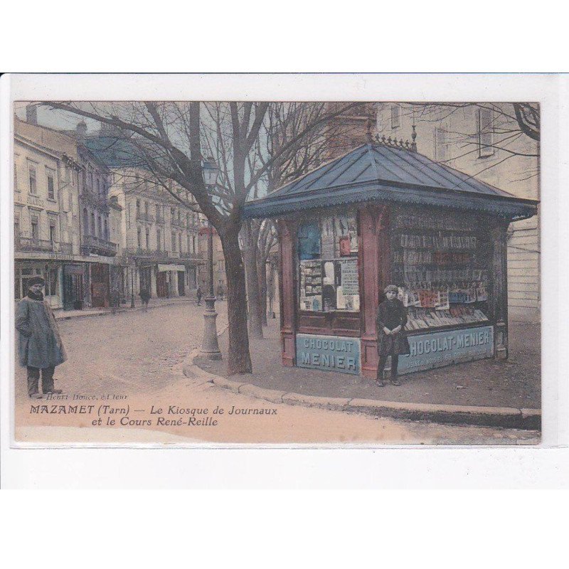 MAZAMET: le kiosque de journaux et le cours rené-reille - très bon état
