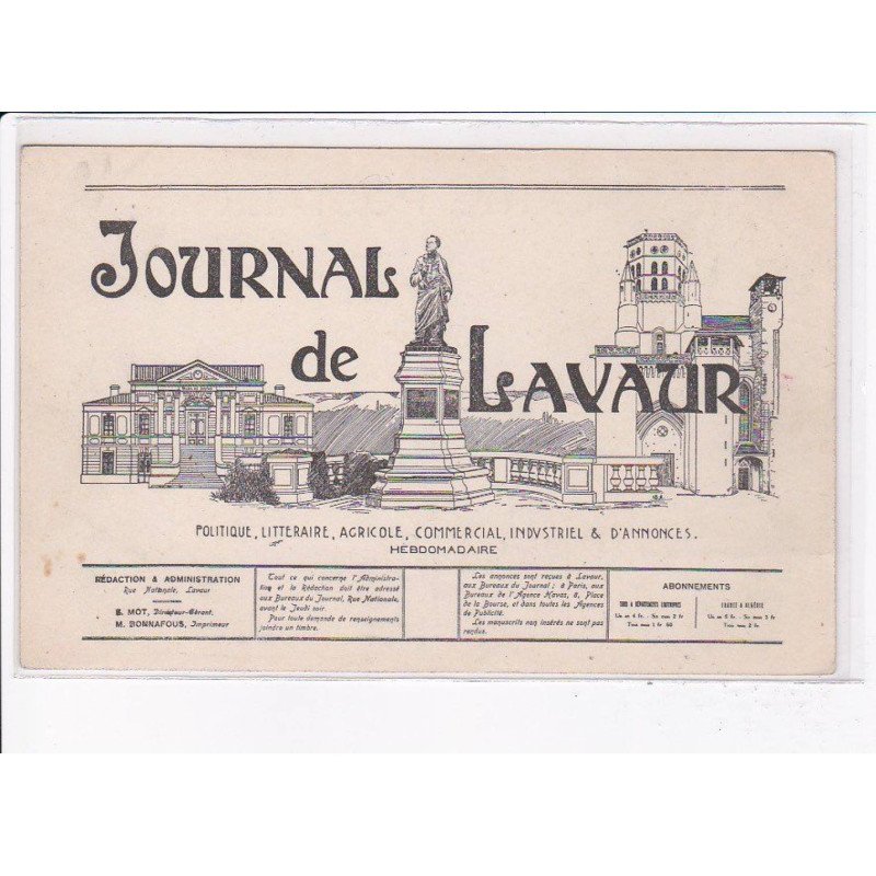 LAVAUR: journal de lavaur - très bon état