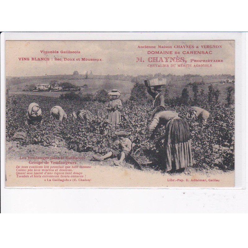 CARENSAC: vignoble gaillacois, ancienne maison chaynes et vergnon - état