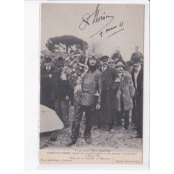 MONTAUBAN: l'aviateur morin reçoit une superbe gerbe à son arrivée à montauban - très bon état