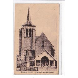 CRISENOY : l'eglise et le monument aux morts - tres bon etat
