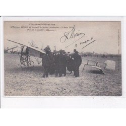 MONTAUBAN: aviateur morin au moment de quitter, 1911 prix de la société "l'épargne" - très bon état