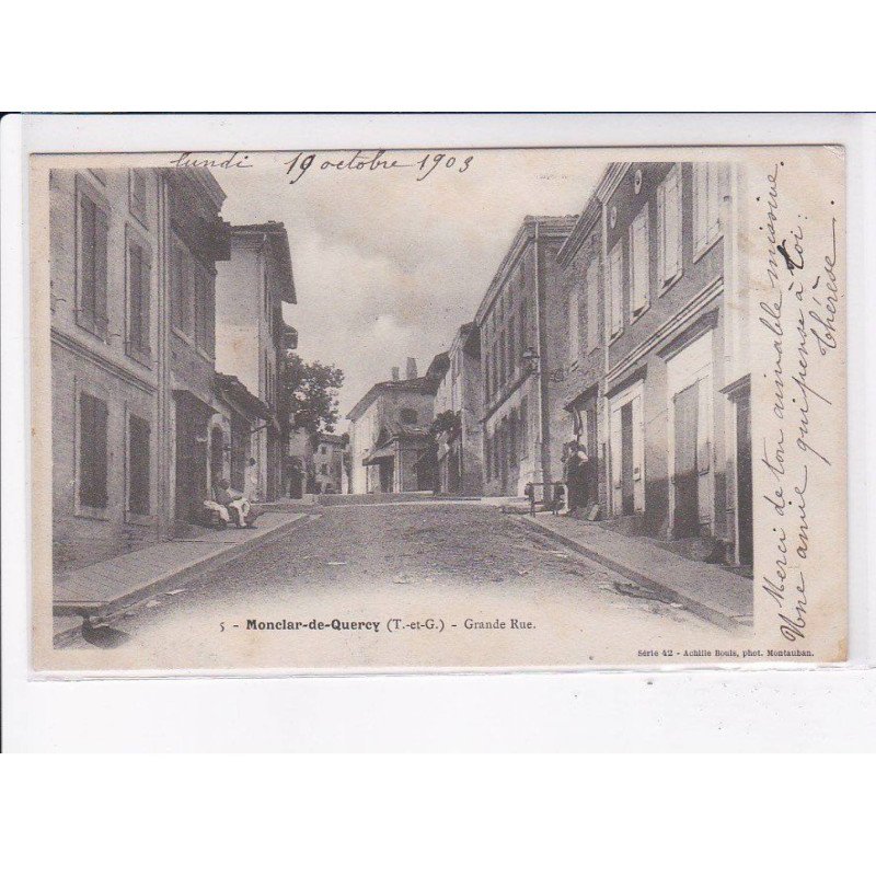 MONTCLAR-de-QUERCY: grande rue - très bon état