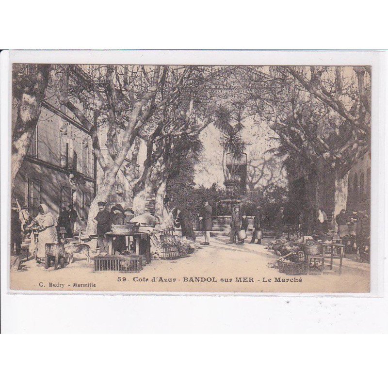 BANDOL-sur-MER: le marché, cachet - très on état