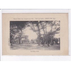 SAINT-CYR: grand hôtel des lecques-sur-mer, terrasse d'été - très bon état