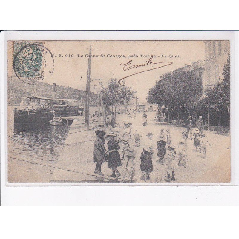 LE CREUX SAINT-GEORGES: le quai - très bon état